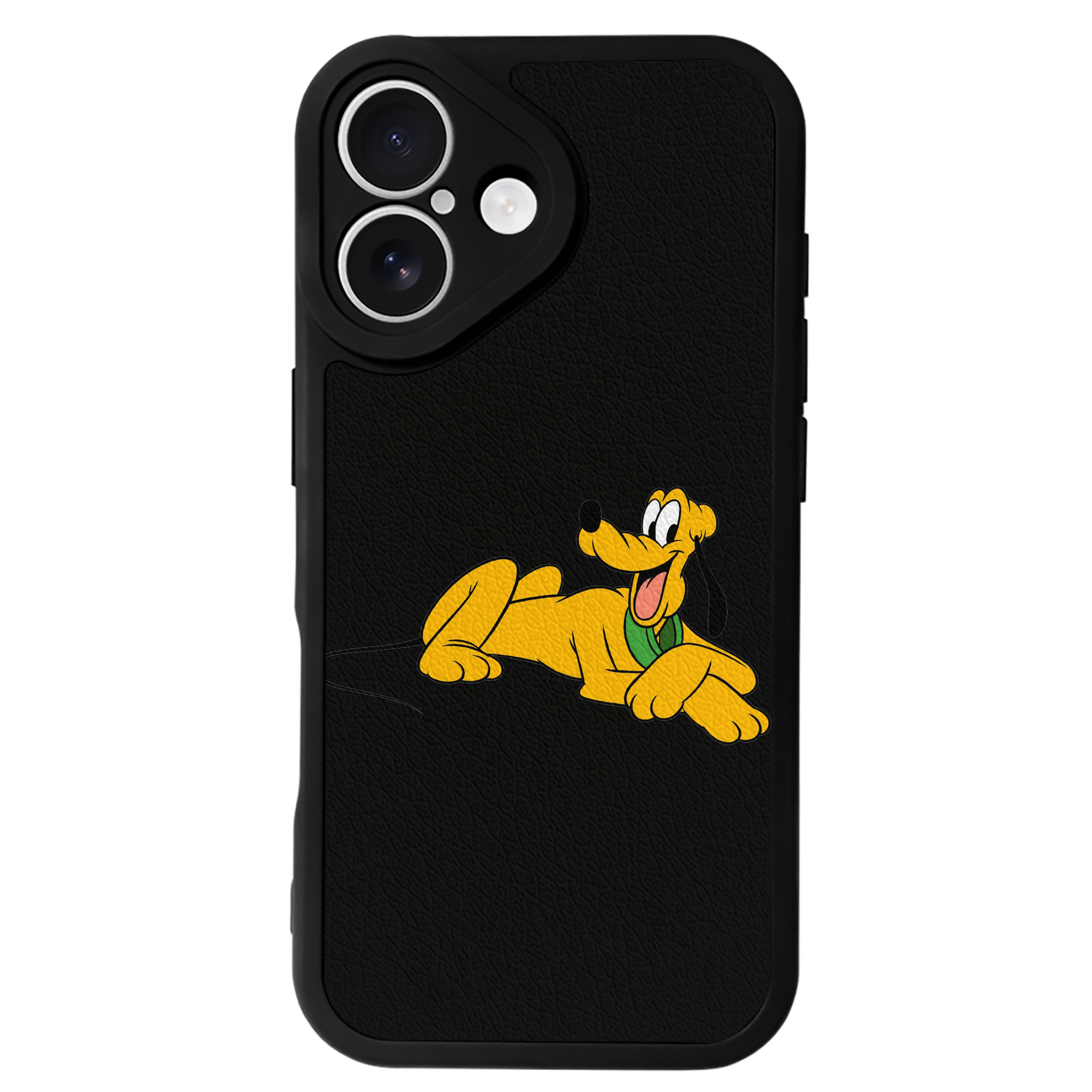 （画像用） ミッキーマウス Mickey Mouse 【iPhone 16シリーズ対応】シリコンスマホケース（レザー調） 材質：シリコン